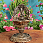 Brass Lakshmi Diya Goddess Lakshmi Brass Oil Lamp for Home Temple, Puja & Diwali Decoration BH11968