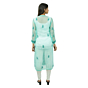 Hand-Embroidered Turquoise Chikankari Kurti | XL