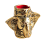 Metal Ganesha Pen Stand for Office Desk | Decorative Ganpati Pen Holder for Home & Study Table BH11650