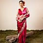 Radha Pink Banarasi Silk Saree