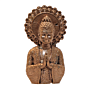 Mini Brass Buddha Idol for Home Decor, Office & Gift, BH12395
