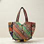 Colorful Embroidered Patchwork Bag | Festive & Casual Tote