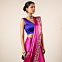 Mrig Pink Banarasi Silk Saree