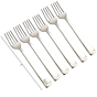 Prisha India Craft Stainless Steel Cutlery Fork  Length 7 Inch  Set of 6