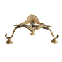Brass Shankh Stand for Pooja Room | Decorative Brass Conch Holder for Temple & Home Decor BH11217