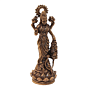 Mini Brass Lakshmi Idol for Home Temple, Pooja & Gift BH12445