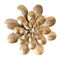 Brass Flower 3D Wall Hanging | Decorative Brass Floral Wall Art for Home Decor BH11325