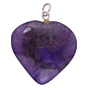 Amethyst Heart Pendant for Reiki Healing