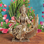 Brass Brahmani Maa Idol for Pooja & Home Temple BH11910