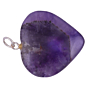 Amethyst Heart Pendant for Reiki Healing