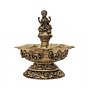 Goddess Lakshmi Brass Oil Lamp for Home Temple, Puja & Diwali Decoration KBH11969