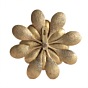 Brass Flower 3D Wall Hanging | Decorative Brass Floral Wall Art for Home Decor BH11325