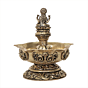 Goddess Lakshmi Brass Oil Lamp for Home Temple, Puja & Diwali Decoration KBH11969