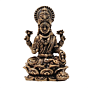  Brass Lakshmi Small Murti for Home Temple, Car Dashboard & Gift, BH12375