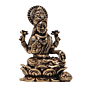  Brass Lakshmi Small Murti for Home Temple, Car Dashboard & Gift, BH12375