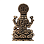  Brass Lakshmi Small Murti for Home Temple, Car Dashboard & Gift, BH12375