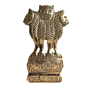 Ashoka National Emblem Brass Showpiece for Home, Office & Government Desk Decor, BH10164