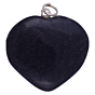 Black Turmoline Heart Pendant for Reiki Healing