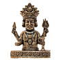 Mini Brass Nakoda Bhairav Idol for Home Temple & Gift BH12434
