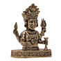 Mini Brass Nakoda Bhairav Idol for Home Temple & Gift BH12434