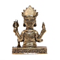 Mini Brass Nakoda Bhairav Idol for Home Temple & Gift BH12434