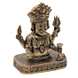Mini Brass Nakoda Bhairav Idol for Home Temple & Gift BH12434