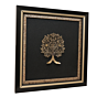 Brass Banyan Tree Wall Hanging Frame for Home, Office & Gift BHF12422