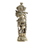 Brass Krishna Idol for Home Decor | Lord Krishna Murti for Pooja Room | Decorative Brass Statue, BH11091