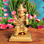 Brass Hanuman Idol Small Mini Bajrangbali Murti for Pooja BH12031