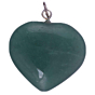 Green Aventurine Heart Pendant for Reiki Healing