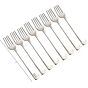 Prisha India Craft Stainless Steel Cutlery Fork Length 7 Inch Set of 8