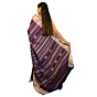 Authentic Kotpad Traditional Cotton Saree | Deep Blue with Tribal Accents & Woven Striped Pallu | Handwoven by Koraput Tribal Artisans