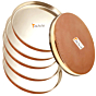 Stainless Steel & Copper Dinner Thali Set | 48 Pieces
