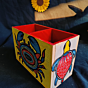 Tortoise And Crab Painting Stationery Organiser