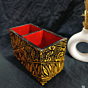Golden Fish Painting Stationery Organiser