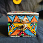 fish flower painting jewellery box