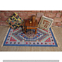 Handmade Rug for Coffee Table - Blue