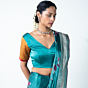 Mohini  Turquoise Banarasi Saree for Women