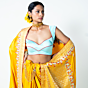 Devshree  Yellow Banarasi Saree for Women