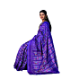 Pochampally Ikat All-Over Design Silk Saree Purple with Zari