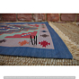 Handmade Rug for Coffee Table - Blue