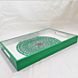 Green Rangoli Painting Tray
