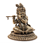 Brass Bal Gopal Idol for Home Temple, Janmashtami & Gift BH12425