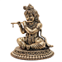 Brass Bal Gopal Idol for Home Temple, Janmashtami & Gift BH12425