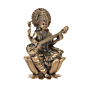 Small Goddess Saraswati Murti for Pooja, Study Table & Office Desk BH11980