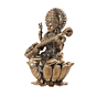 Small Goddess Saraswati Murti for Pooja, Study Table & Office Desk BH11980