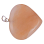 Peach Aventurine Heart Pendant for Reiki Healing