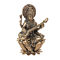 Small Goddess Saraswati Murti for Pooja, Study Table & Office Desk BH11980