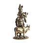 Brass Krishna Idol | Lord Krishna Brass Murti for Home Temple & Pooja Decor, BH11880