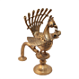 Brass Incense Burner with Peacock Statue for Home Temple & Decor BH12415
